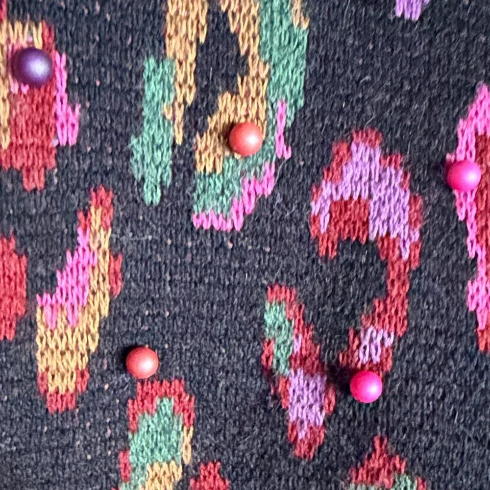 FARM Rio Multicolor Patterned Crew Neck Sweater - Picture 2 of 2